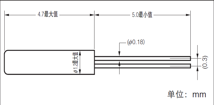 圓柱音叉石英晶振,32.768K插件晶振,VT-120-F晶振